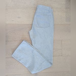 HELMUT LANG JEANS 90's Light Blue Cotton & Linen Jean; Likely Size 2.